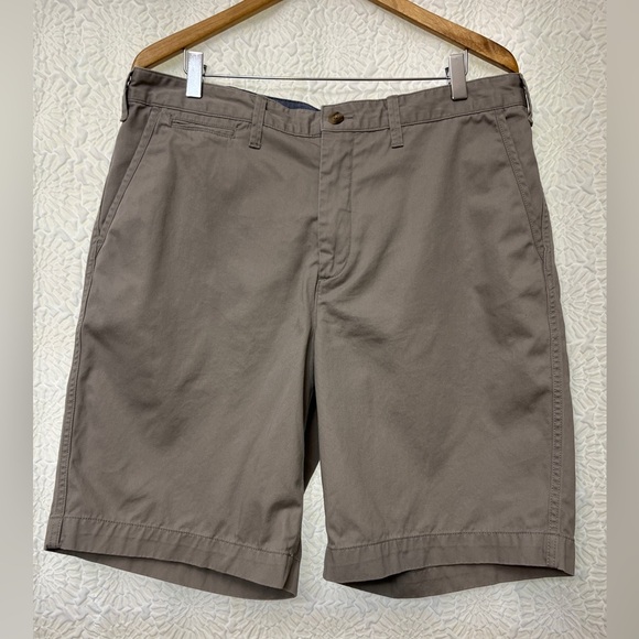 Polo Ralph Lauren Rugged Chino Surplus Shorts Size 34 Gray Khaki Preppy Golf EUC - Picture 16 of 16